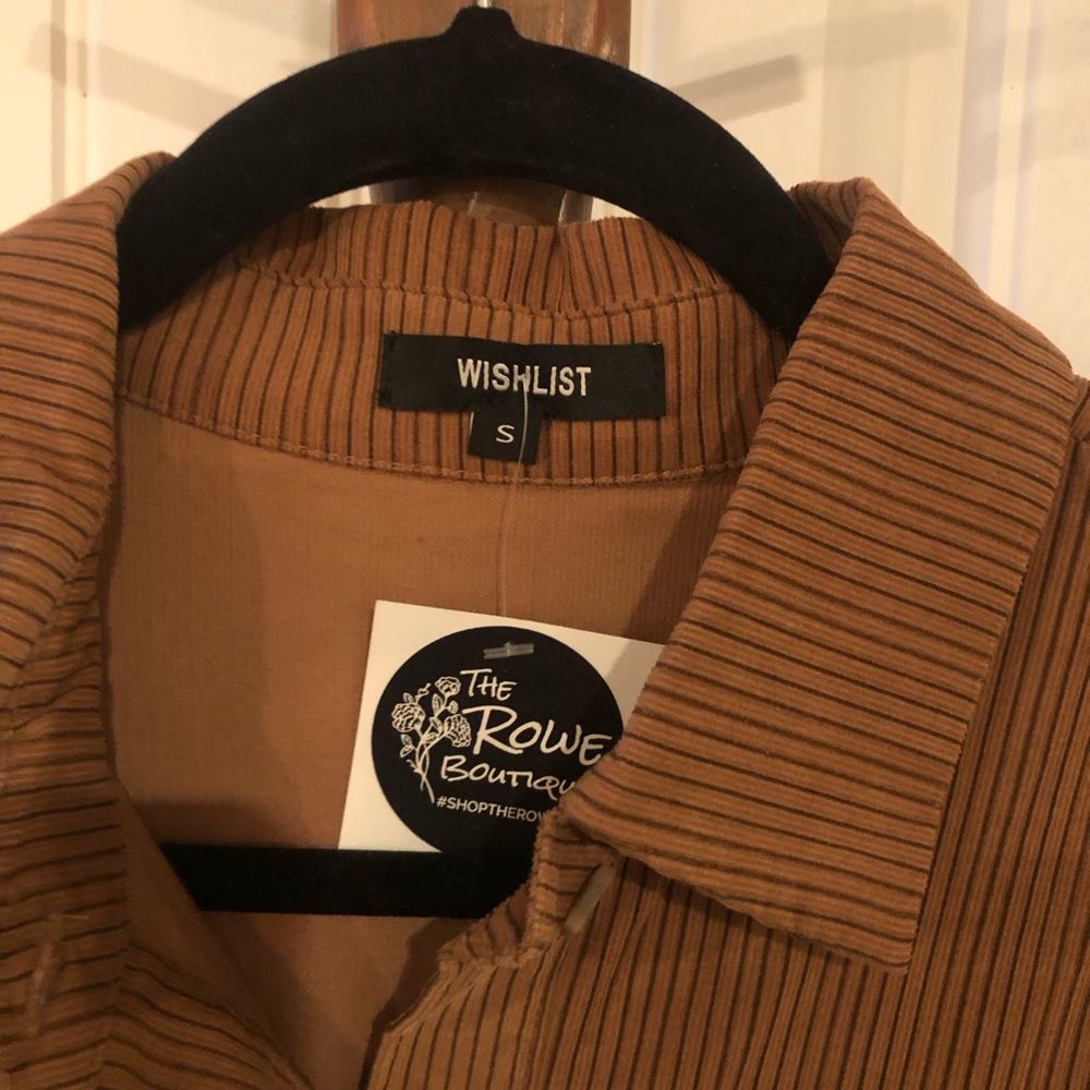 Wishlist Brown Button-Up Midi Dress - Picture 2 of 3